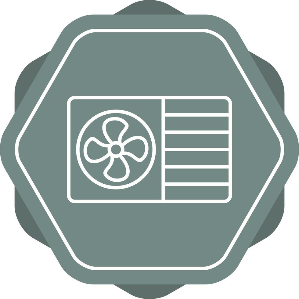 AC Window Unit Line Icon vector