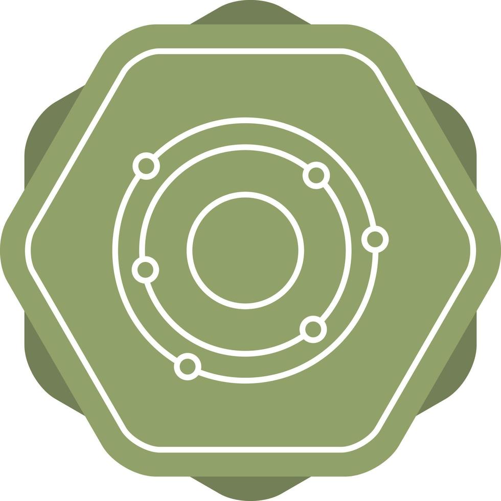 Atomic Structure Line Icon vector