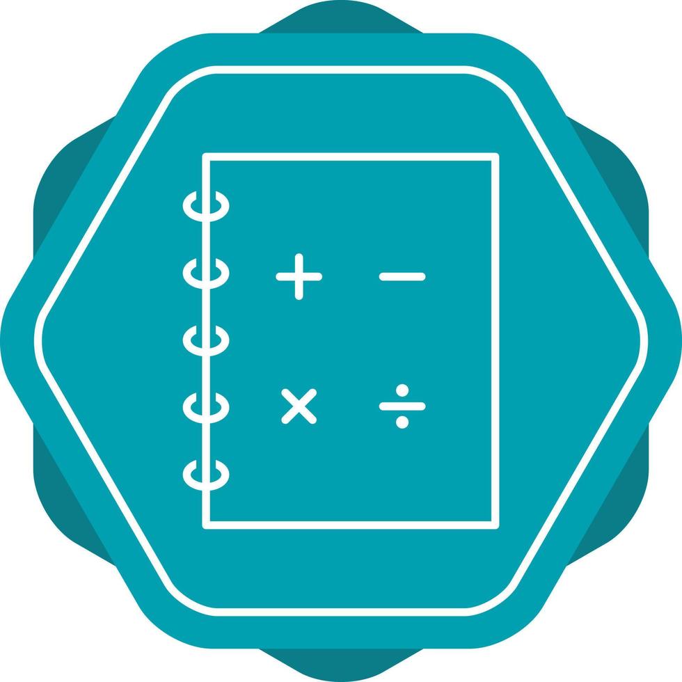Mathematics Line Icon vector