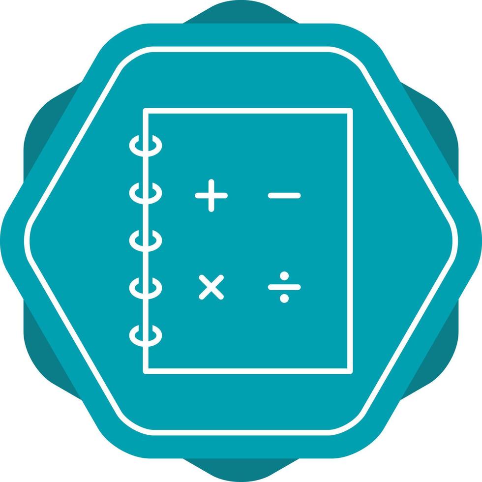 Mathematics Line Icon vector