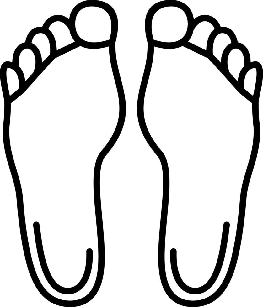 Feet Line Icon vector