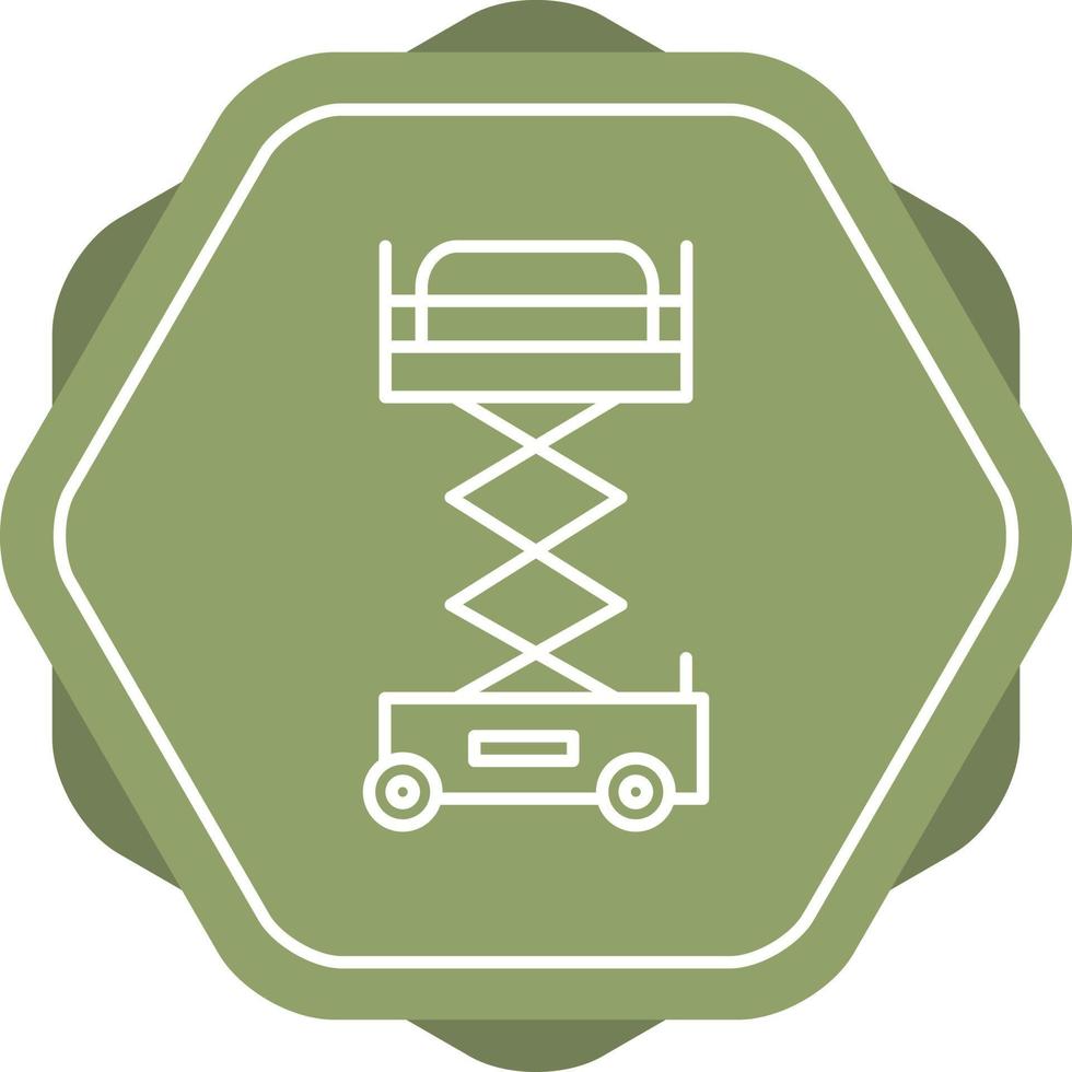 Lifter Crane Line Icon vector
