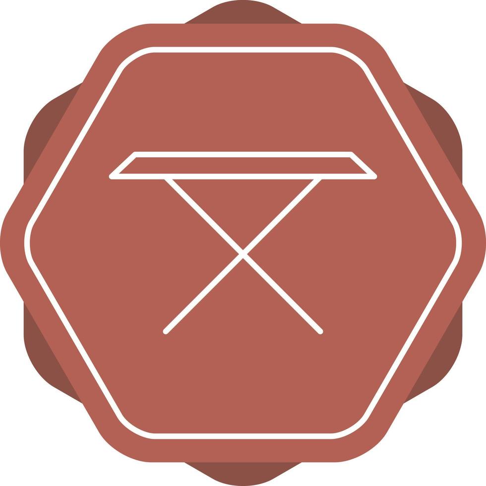 Tea Table Line Icon vector