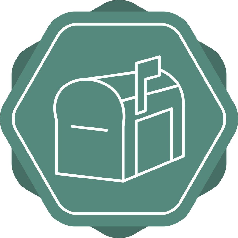 Mailbox Line Icon vector