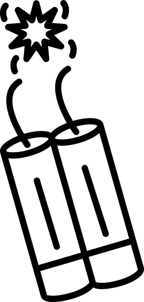 Dynamite Line Icon vector