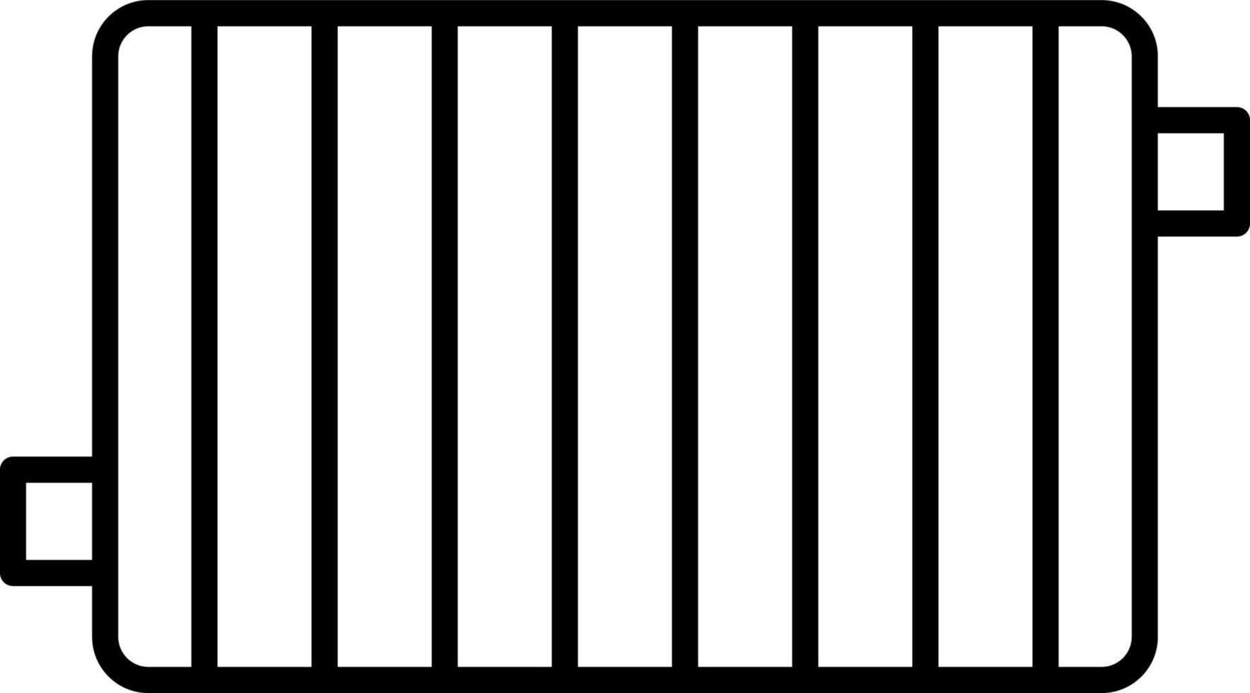 Radiator Line Icon vector