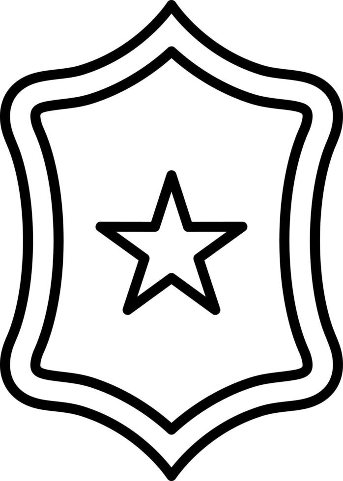 Badge Line Icon vector
