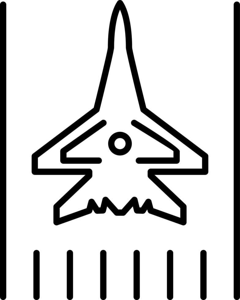Airbase Line Icon vector