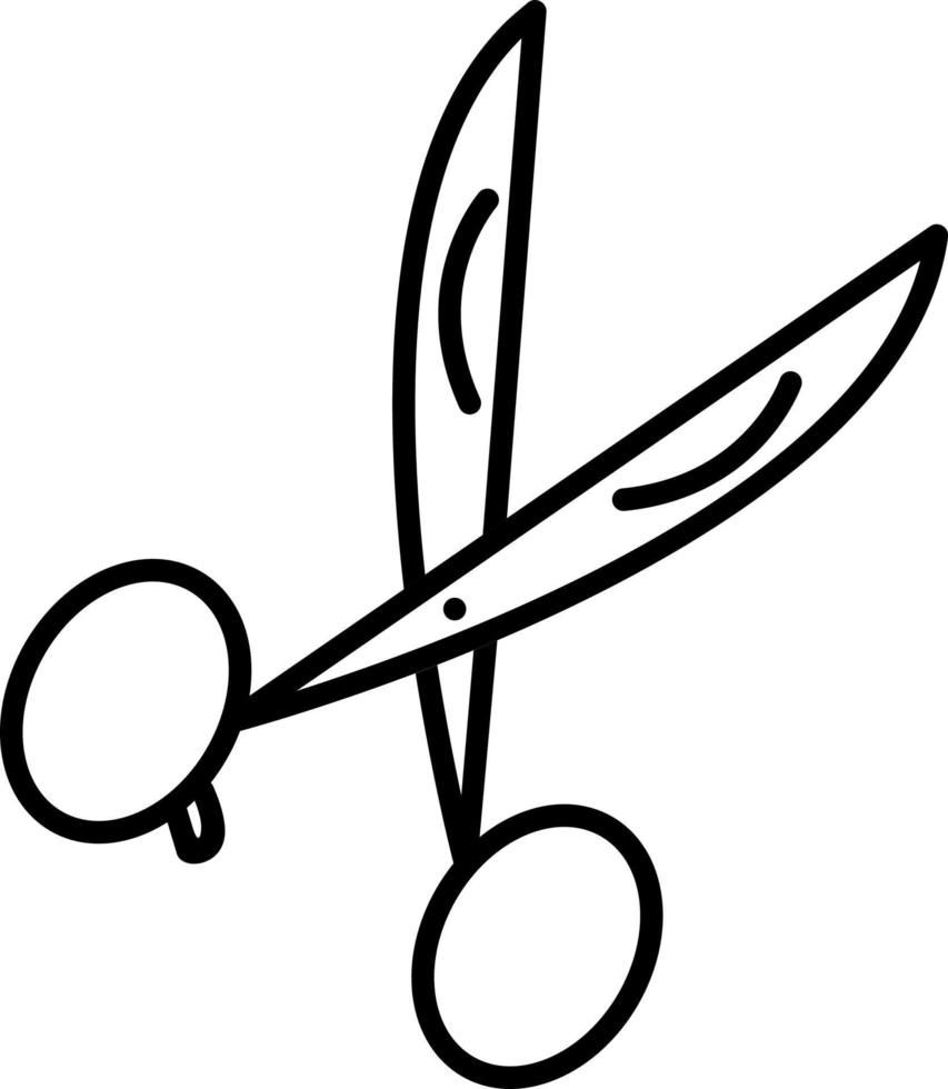 Scissors Line Icon vector