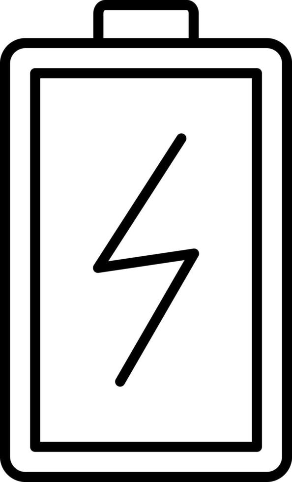Charging Battery Line Icon vector