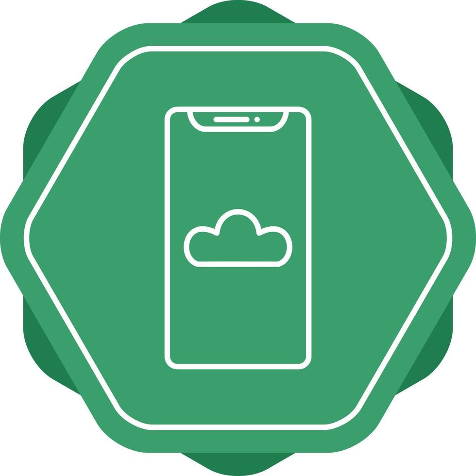 Cloud Storage Line Icon vector