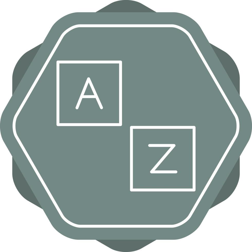 Alphabet Line Icon vector