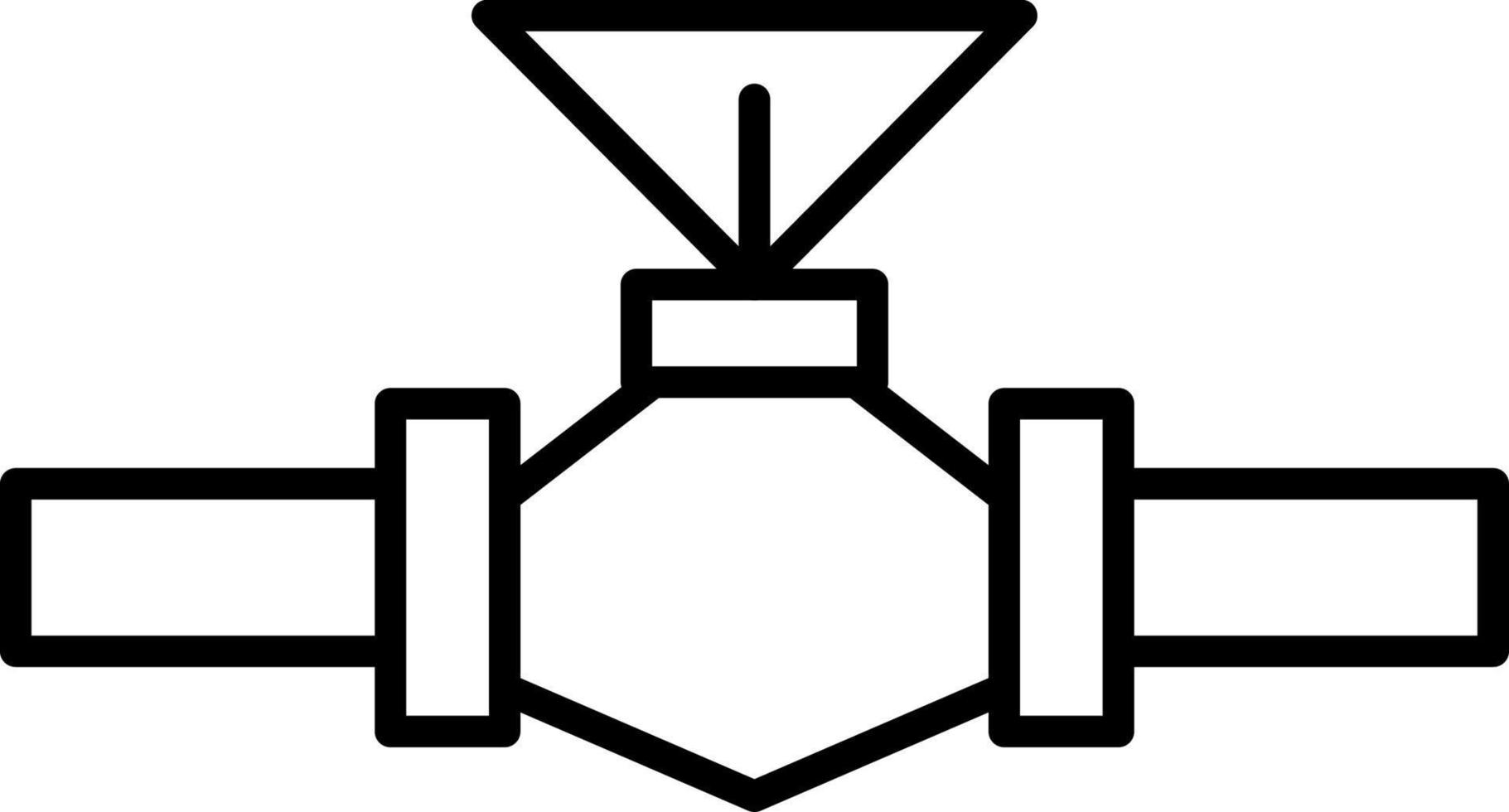 Valve Line Icon vector