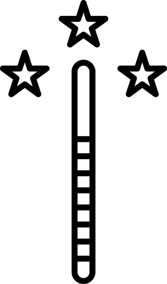 Magic Wand Line Icon vector