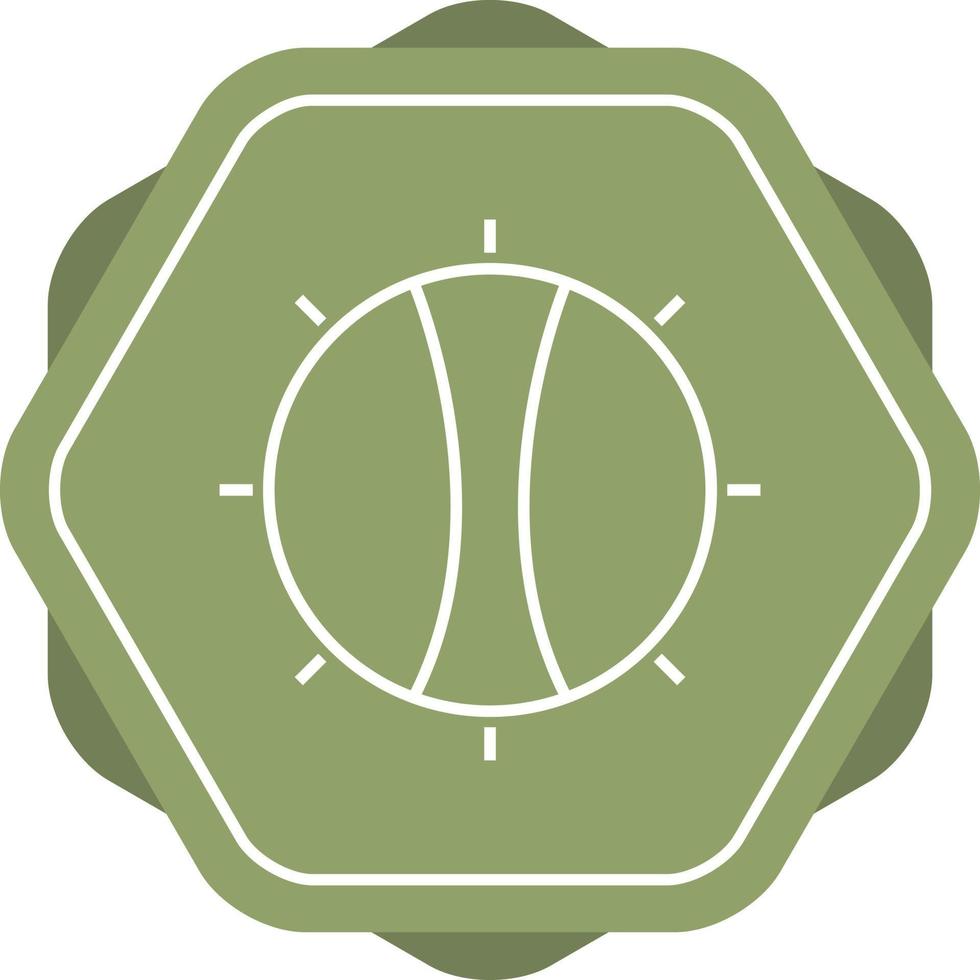 Temperature Knob Line Icon vector