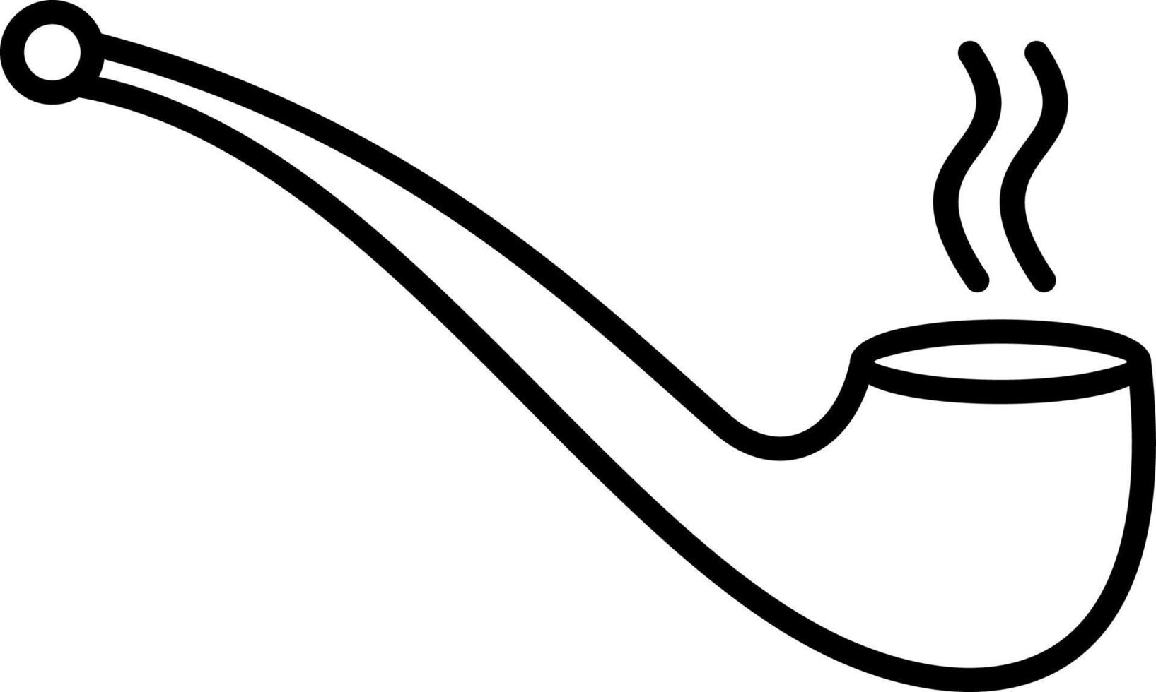 Smoking Pipe Line Icon vector