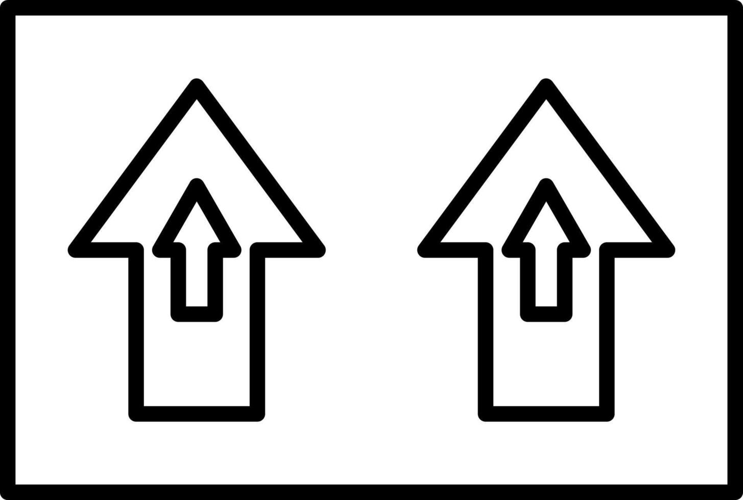 Upwards Line Icon vector