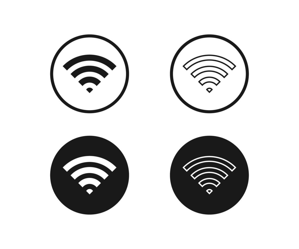 vector de icono wifi. icono de señal wifi, símbolo