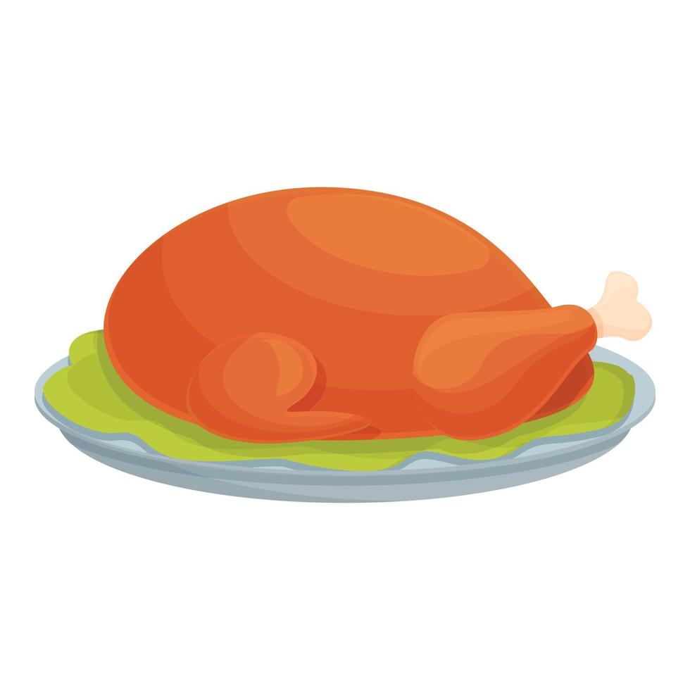 Fried chicken icon cartoon vector. Chinese food vector