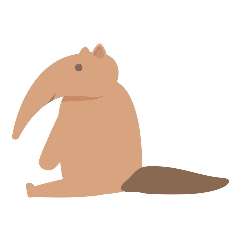 Sit anteater icon cartoon vector. Ant eater vector