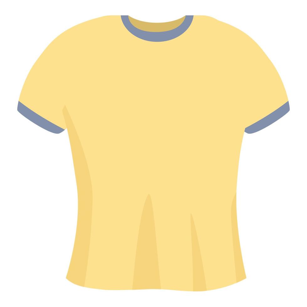vector de dibujos animados de icono de camiseta amarilla. diseño deportivo