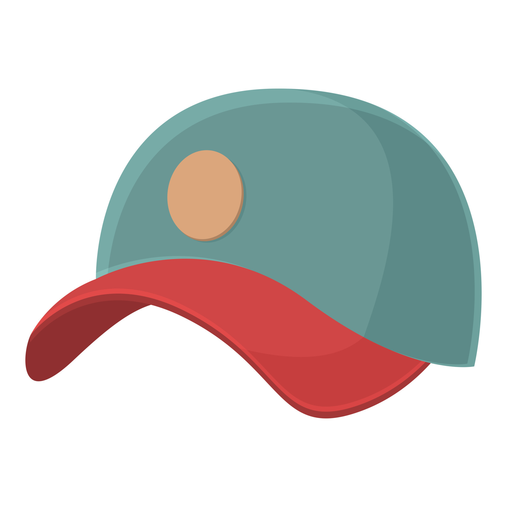 Fabric cap icon cartoon vector. Baseball hat 16227497 Vector Art at
