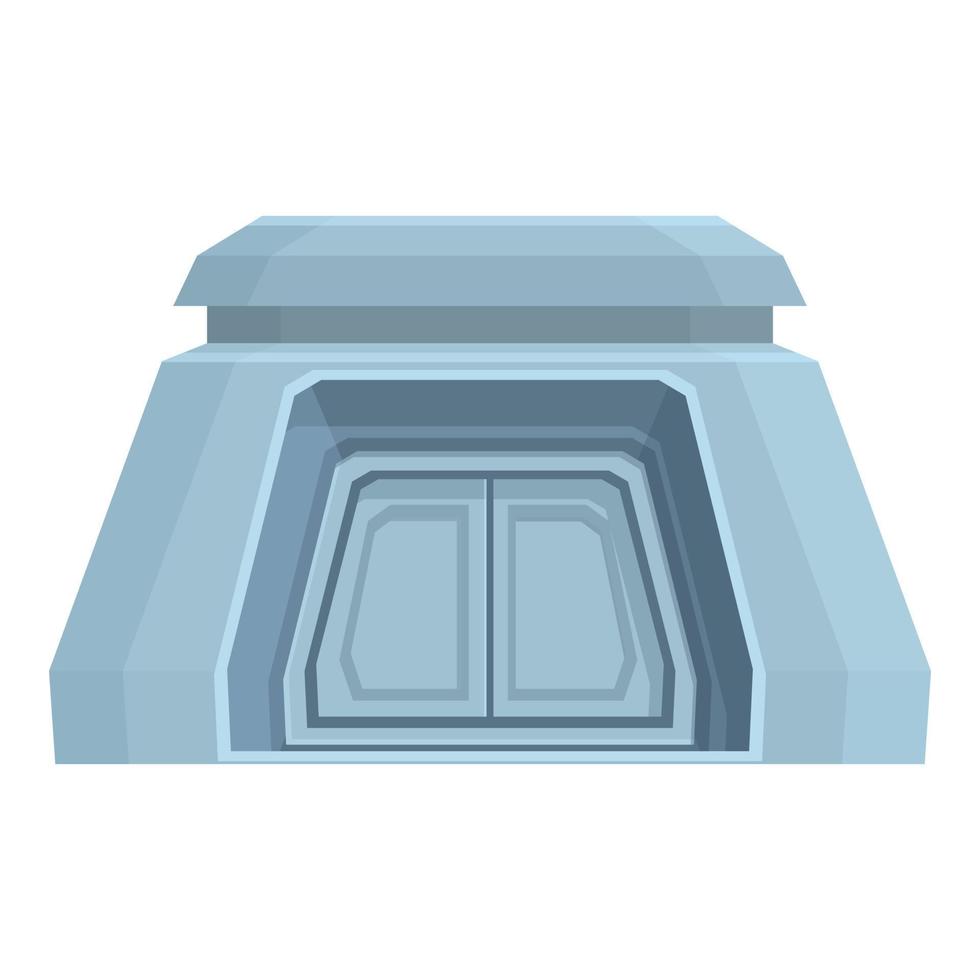 Base icon cartoon vector. Bomb bunker vector