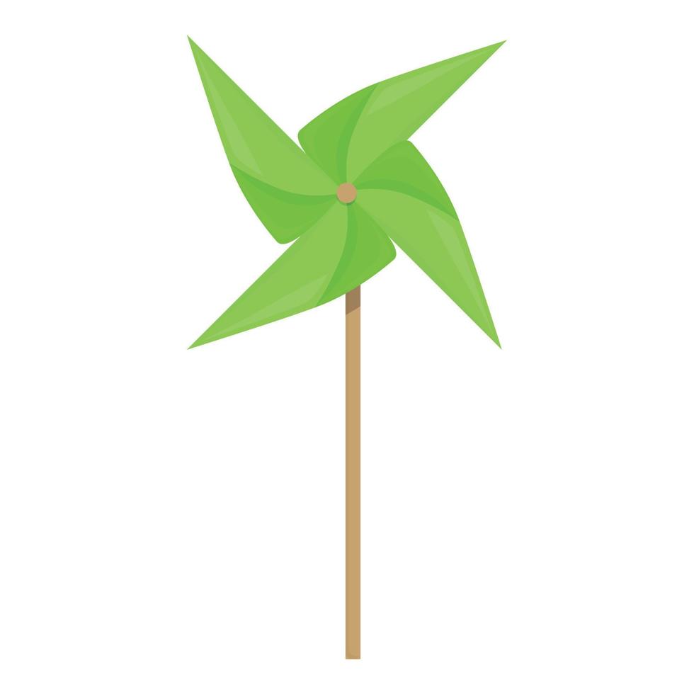 Green toy icon cartoon vector. Paper vane vector
