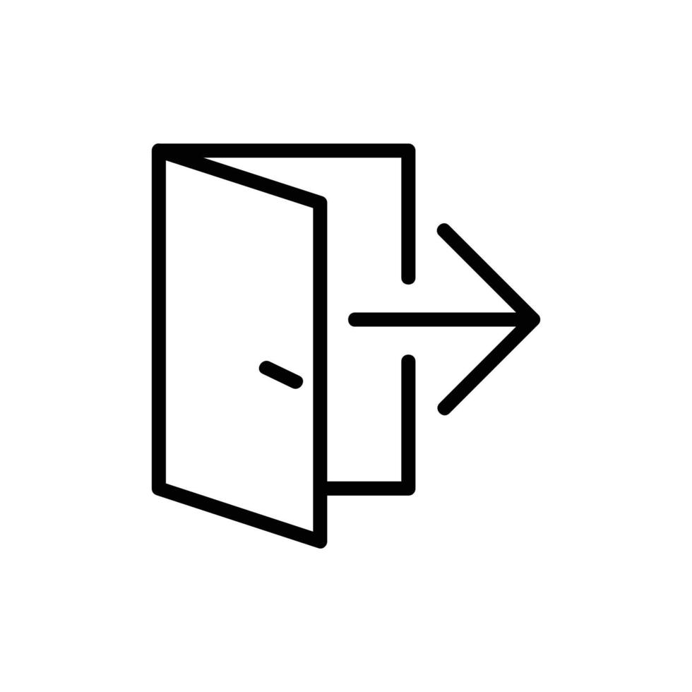 Exit Vector Icon