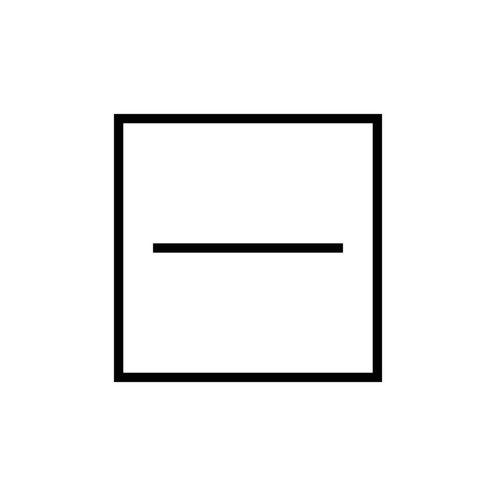 Substract Vector Icon