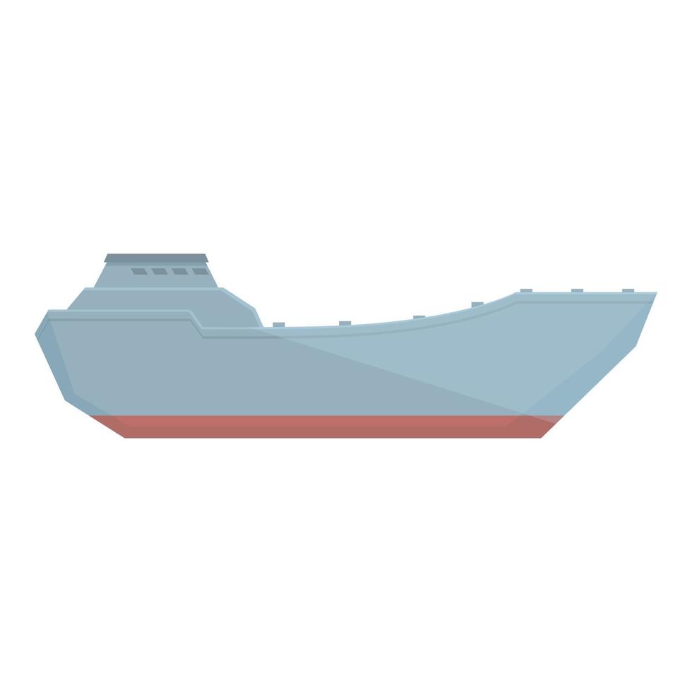 vector de dibujos animados de icono de fragata. barco militar