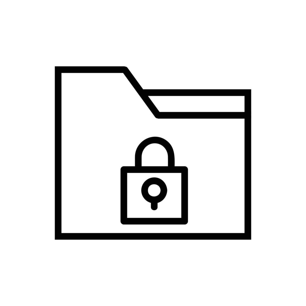 Locked Folder Vector Icon 16227721 Vector Art at Vecteezy