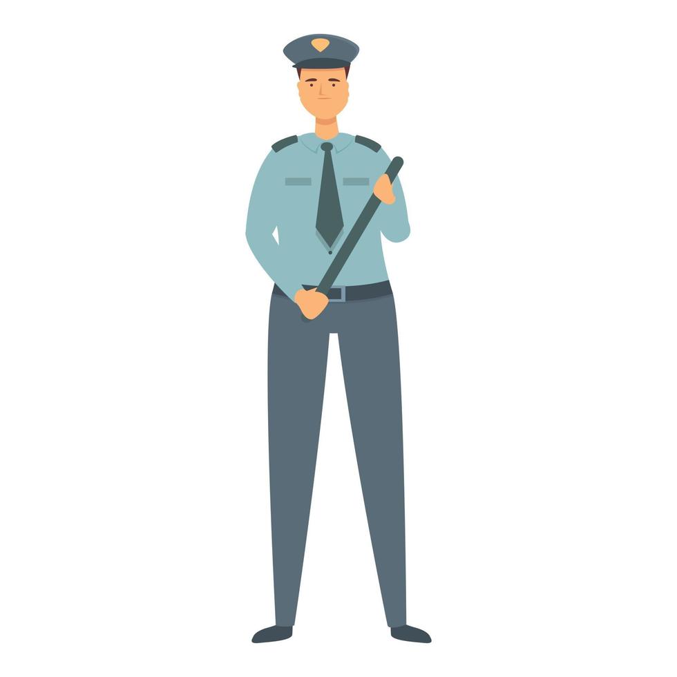 vector de dibujos animados de icono de guardia de coche. hombre de seguridad