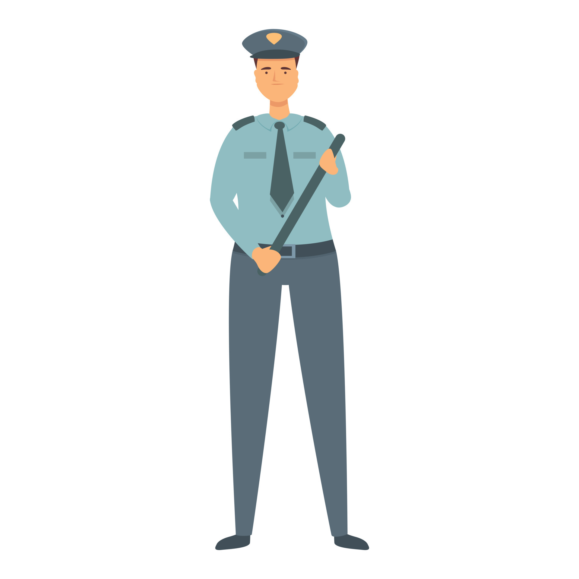 Premium Vector  Security guard or body guard on duty