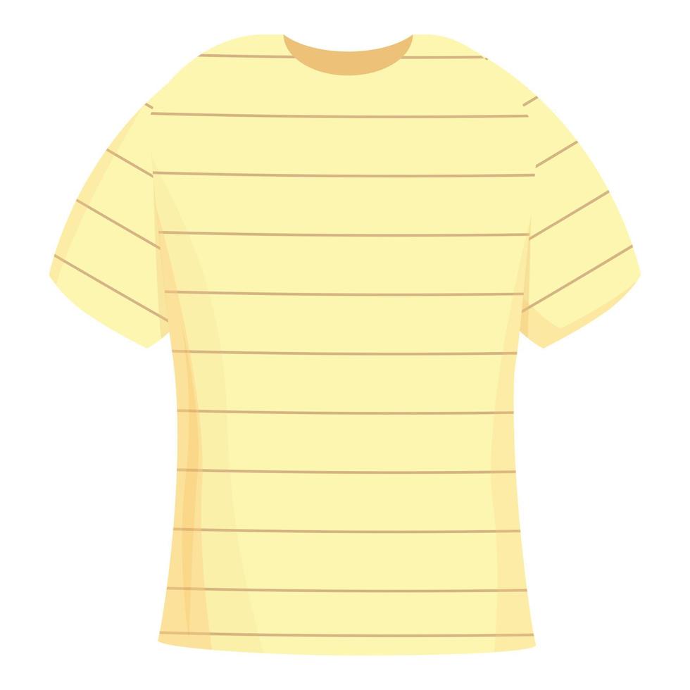 Striped tshirt icon cartoon vector. Sport front vector