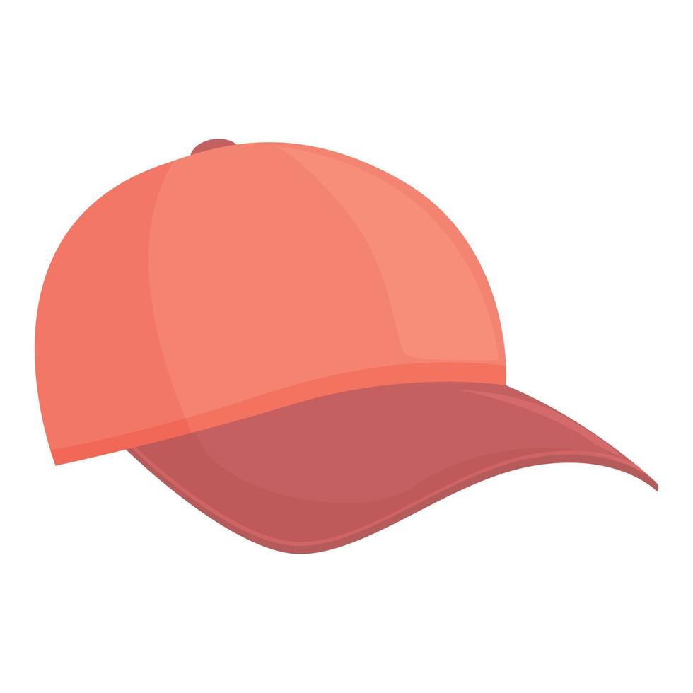 Red cap icon cartoon vector. Uniform appareal vector