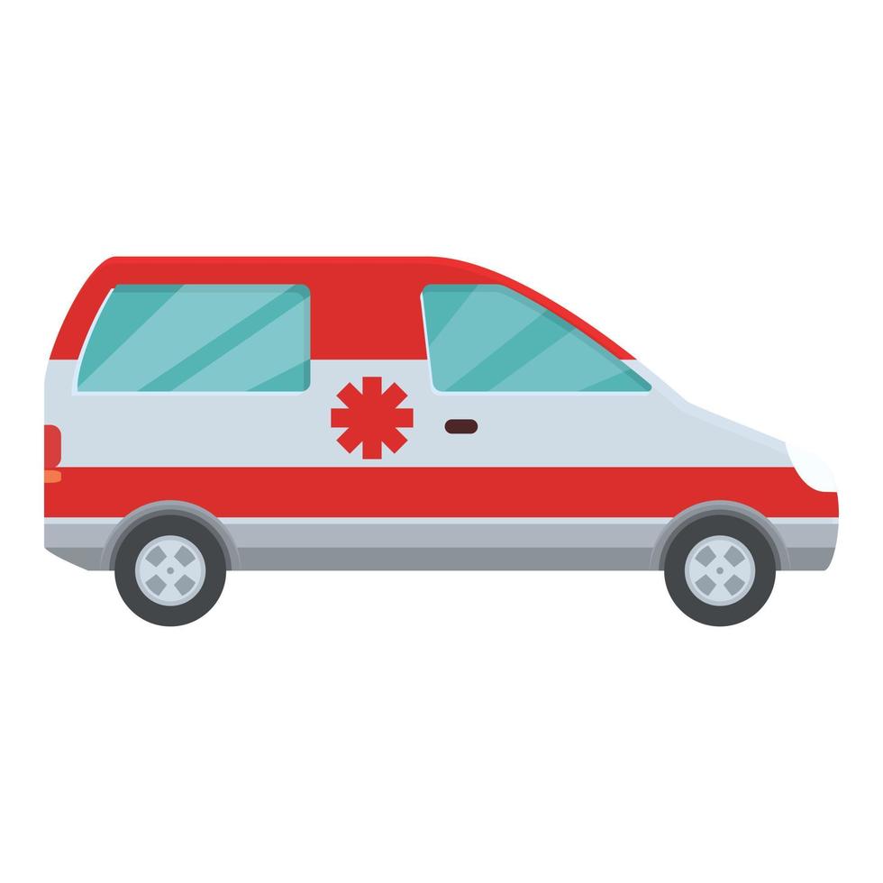 Ambulance car icon cartoon vector. Ambulance vehicle vector