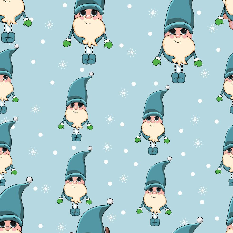 Cute Christmas seamless pattern with cute vector