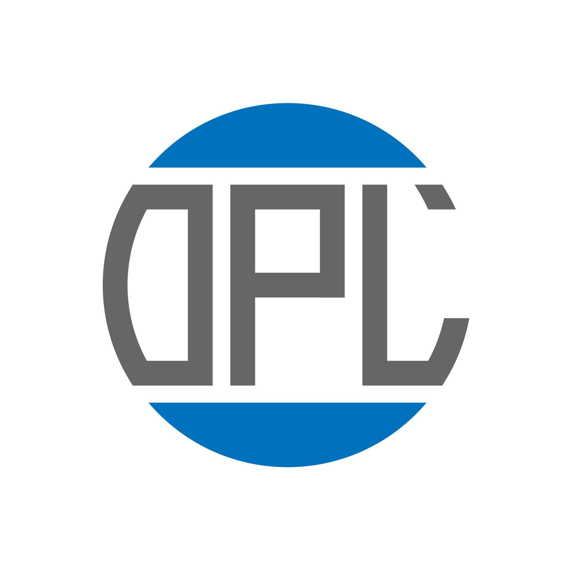 OPL letter logo design on white background. OPL creative initials ...