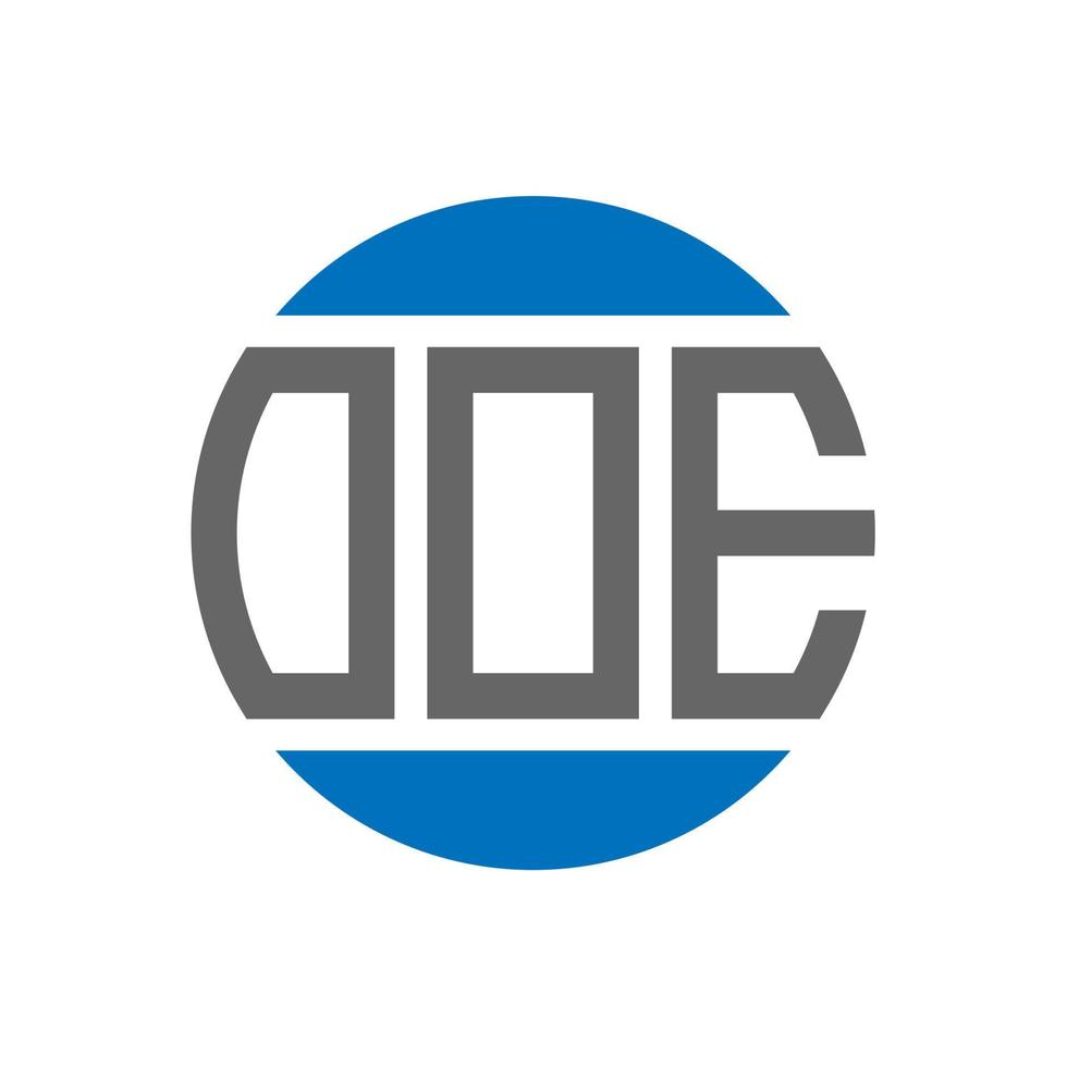 OOE letter logo design on white background. OOE creative initials circle logo concept. OOE letter design. vector