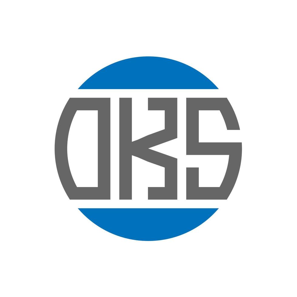 OKS letter logo design on white background. OKS creative initials ...