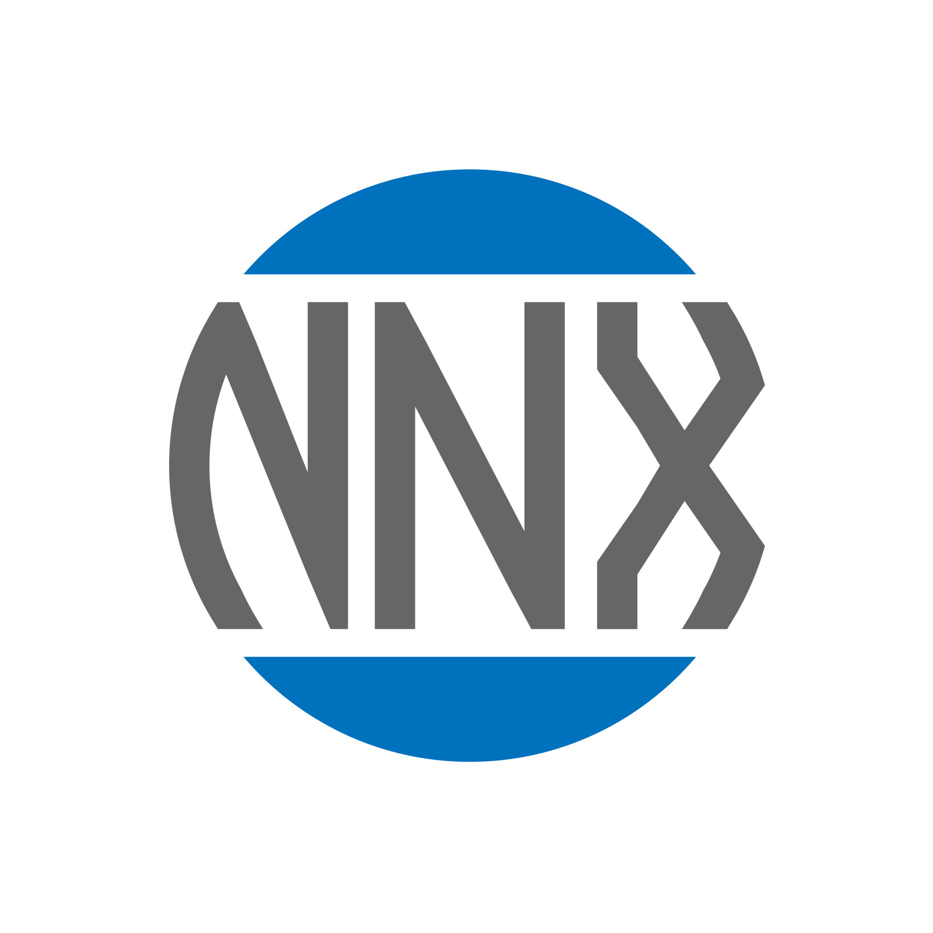 diseño del logotipo de la letra nnx sobre fondo blanco. nnx concepto de