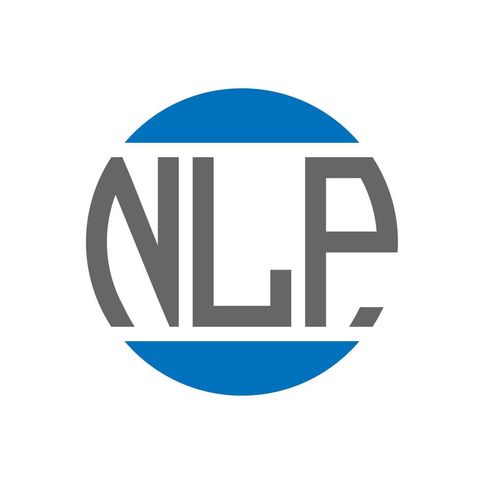 NLP letter logo design on white background. NLP creative initials ...