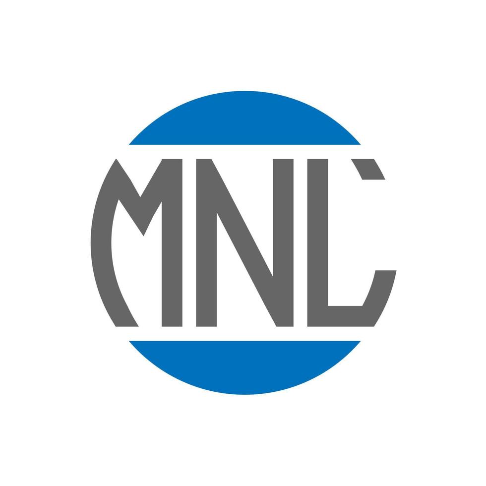 MNL letter logo design on white background. MNL creative initials