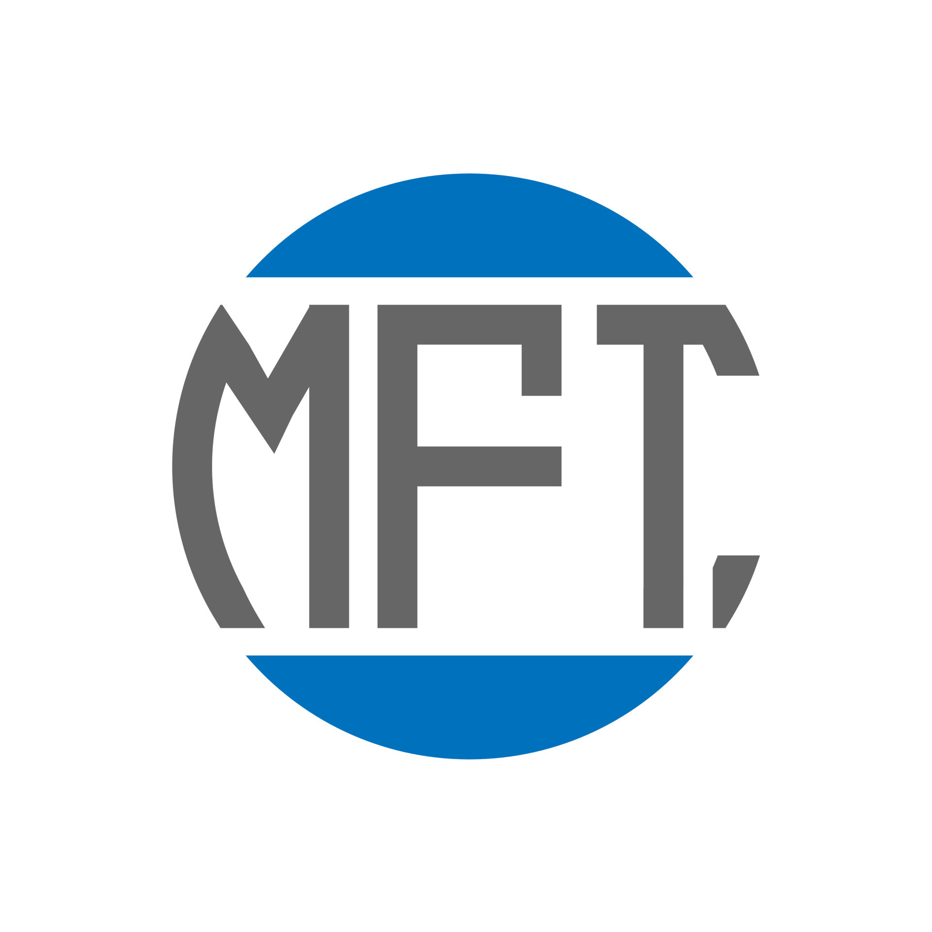 MFT letter logo design on white background. MFT creative initials ...