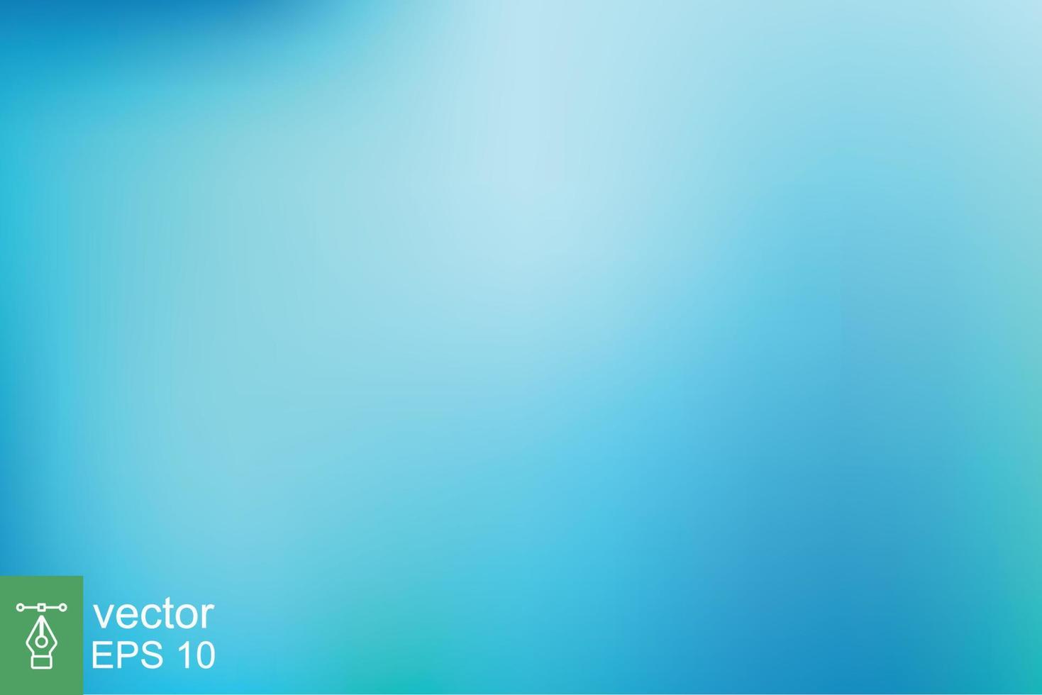 fondo degradado verde azulado abstracto. telón de fondo de agua turquesa borrosa. verde claro, suave, océano, mar, naturaleza. ilustración vectorial para su diseño gráfico, pancarta, afiche de verano o acuático. eps 10. vector