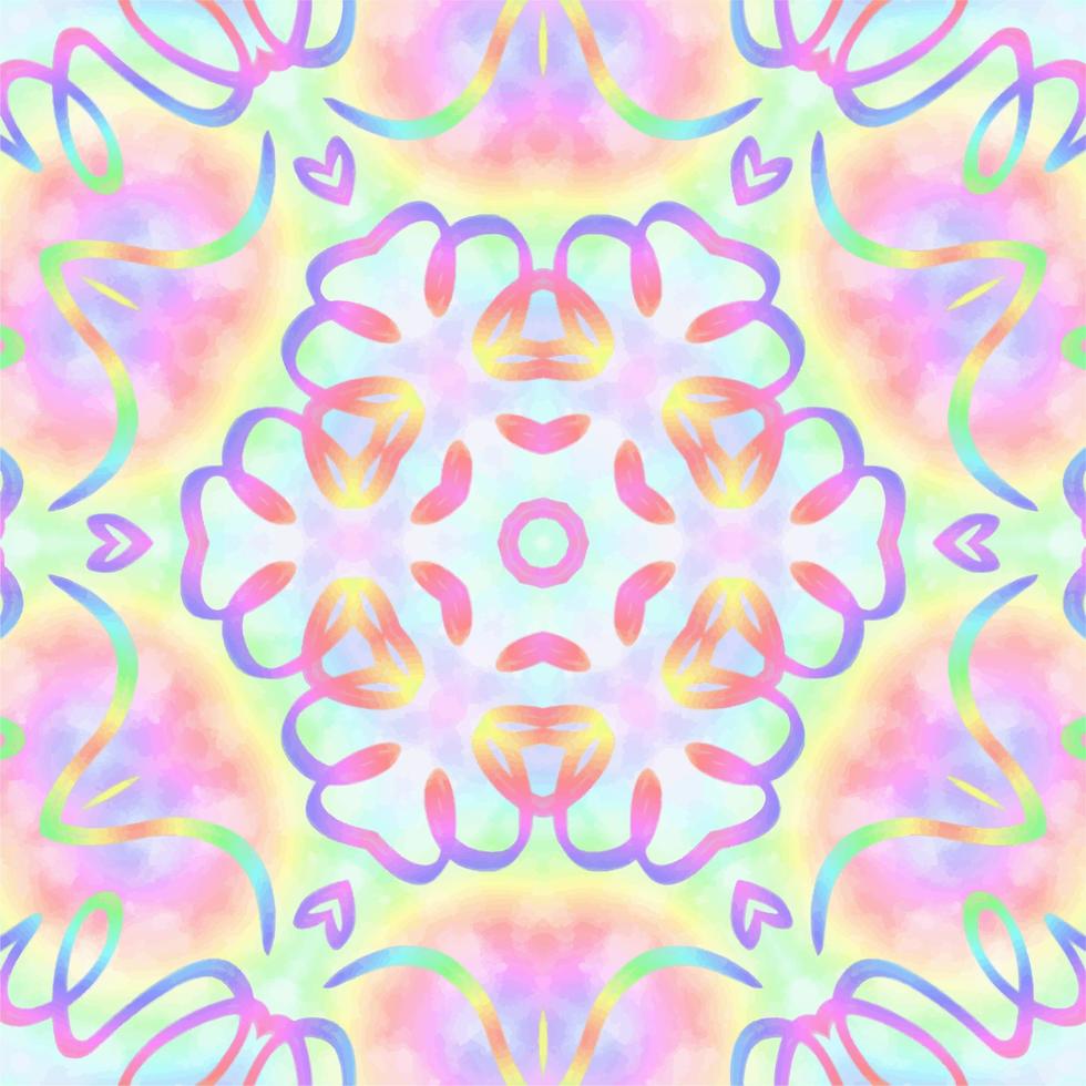 Abstract kaleidoscope background. Beautiful kaleidoscope seamless pattern. Multicolor mosaic texture. Seamless kaleidoscope texture. Unique kaleidoscope design vector