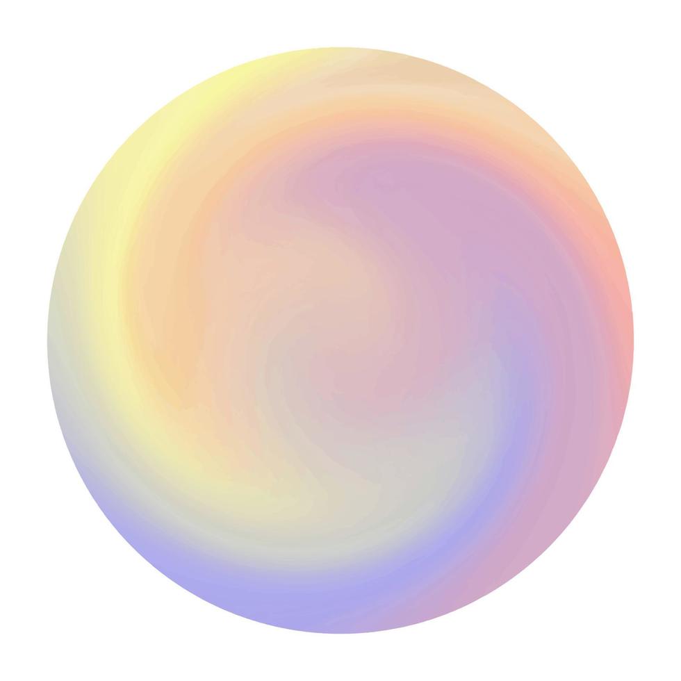 Abstract watercolor swirl rainbow color. vector