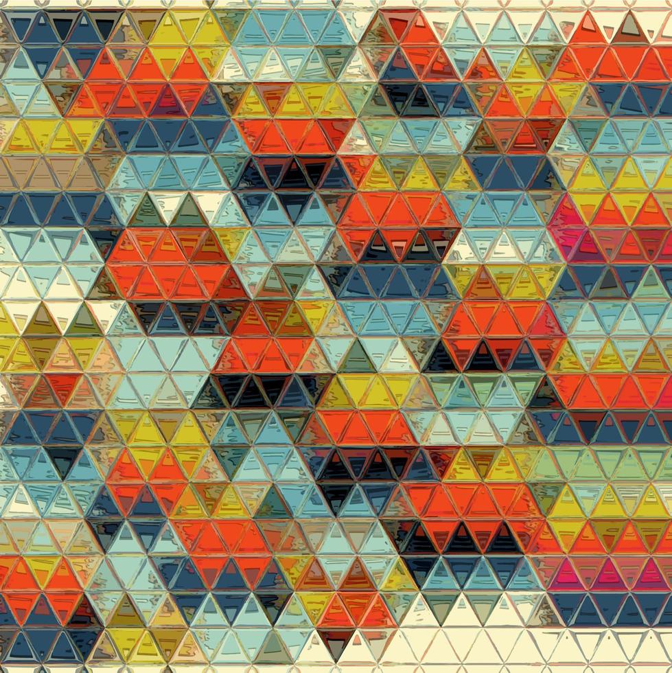 Vector Illustration of abstract vitrage background. Decorative stained glass pattern for design poster, cover, flyer and brochure.