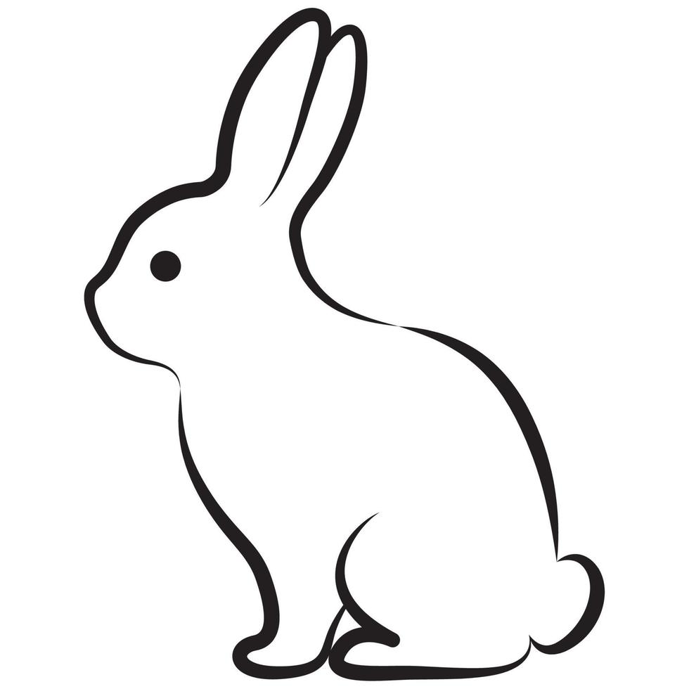 Cute Rabbit Drawing. 16231472 Vector Art at Vecteezy